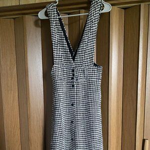 ZARA houndstooth dress Midi